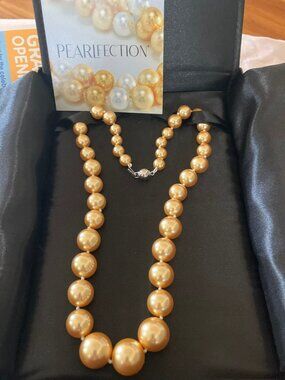PEARLFECTION LAB SOUTH SEA PEARL NECKLACE NEW IN BOX